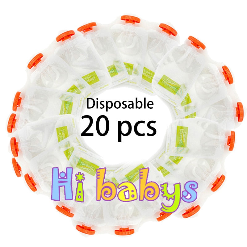 Baby Food Maker Squeeze Food Station Organic Food For Newborn Fruit Container Storage 20pcs 0 - Tophatter Daily Deals