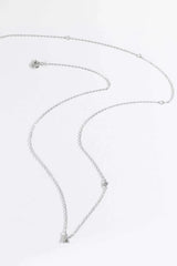 G To K Zircon 925 Sterling Silver Necklace Necklaces - Tophatter Daily Deals