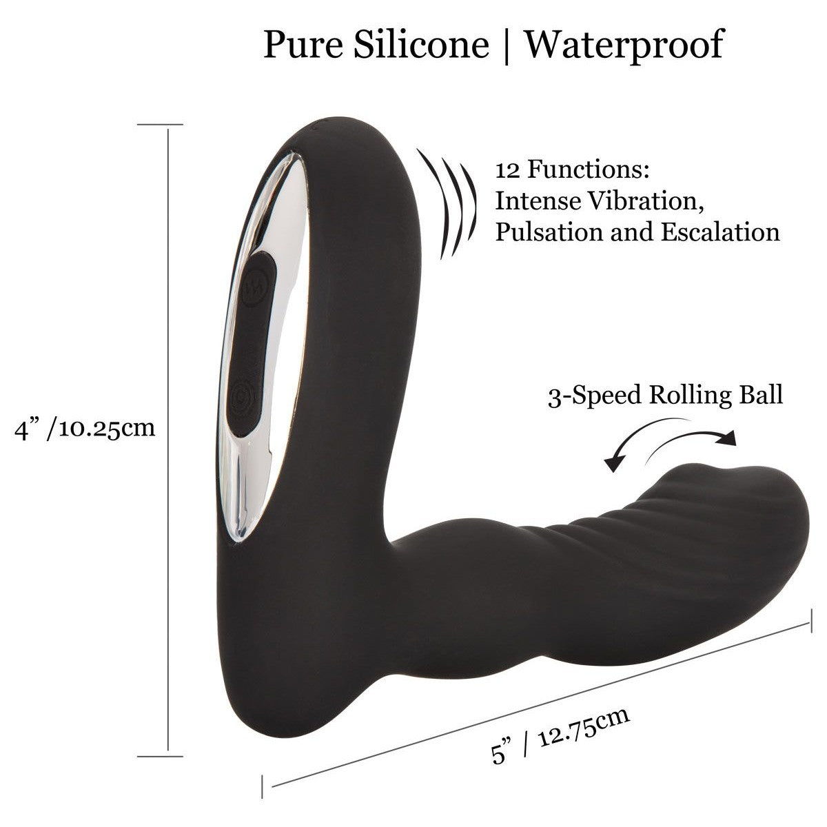Eclipse Roller Ball Probe in Black Anal Sex Toys - Tophatter Daily Deals