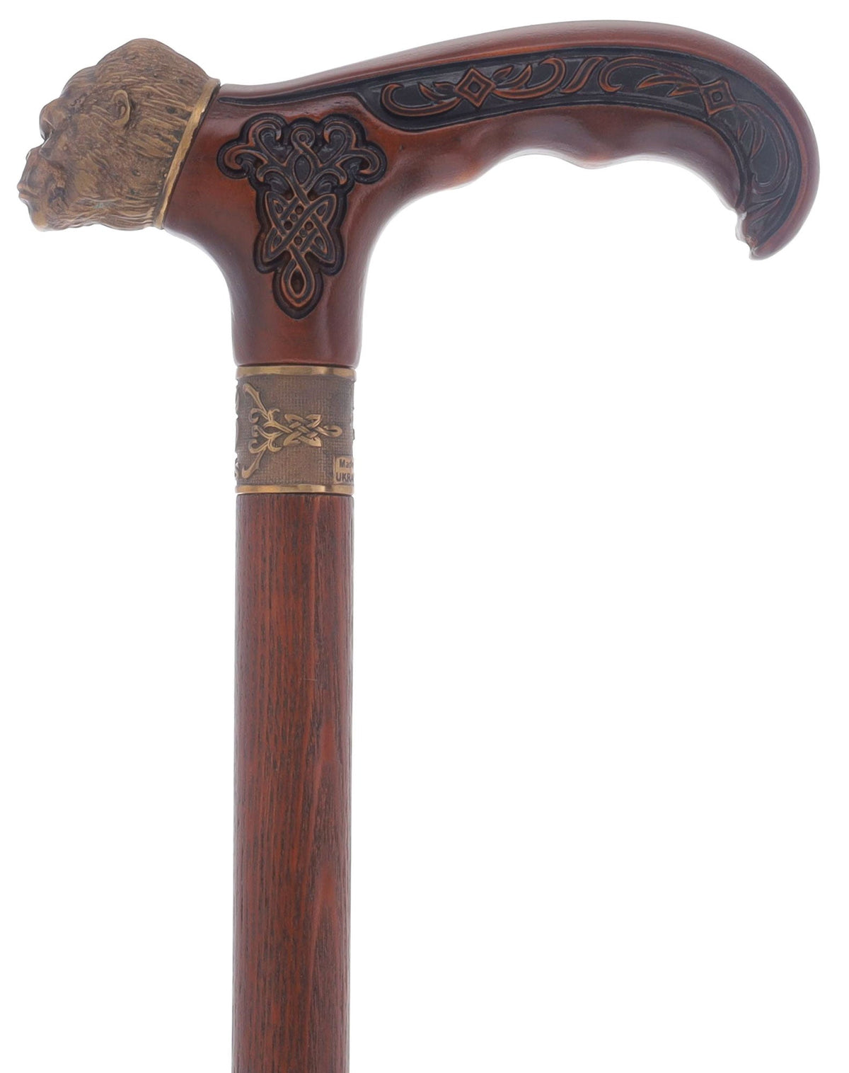 King Kong: Bronze Artisan Intricate Detail Design Cane Hand Carved Artisan - Tophatter Daily Deals