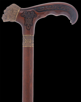 King Kong: Bronze Artisan Intricate Detail Design Cane Hand Carved Artisan - Tophatter Daily Deals