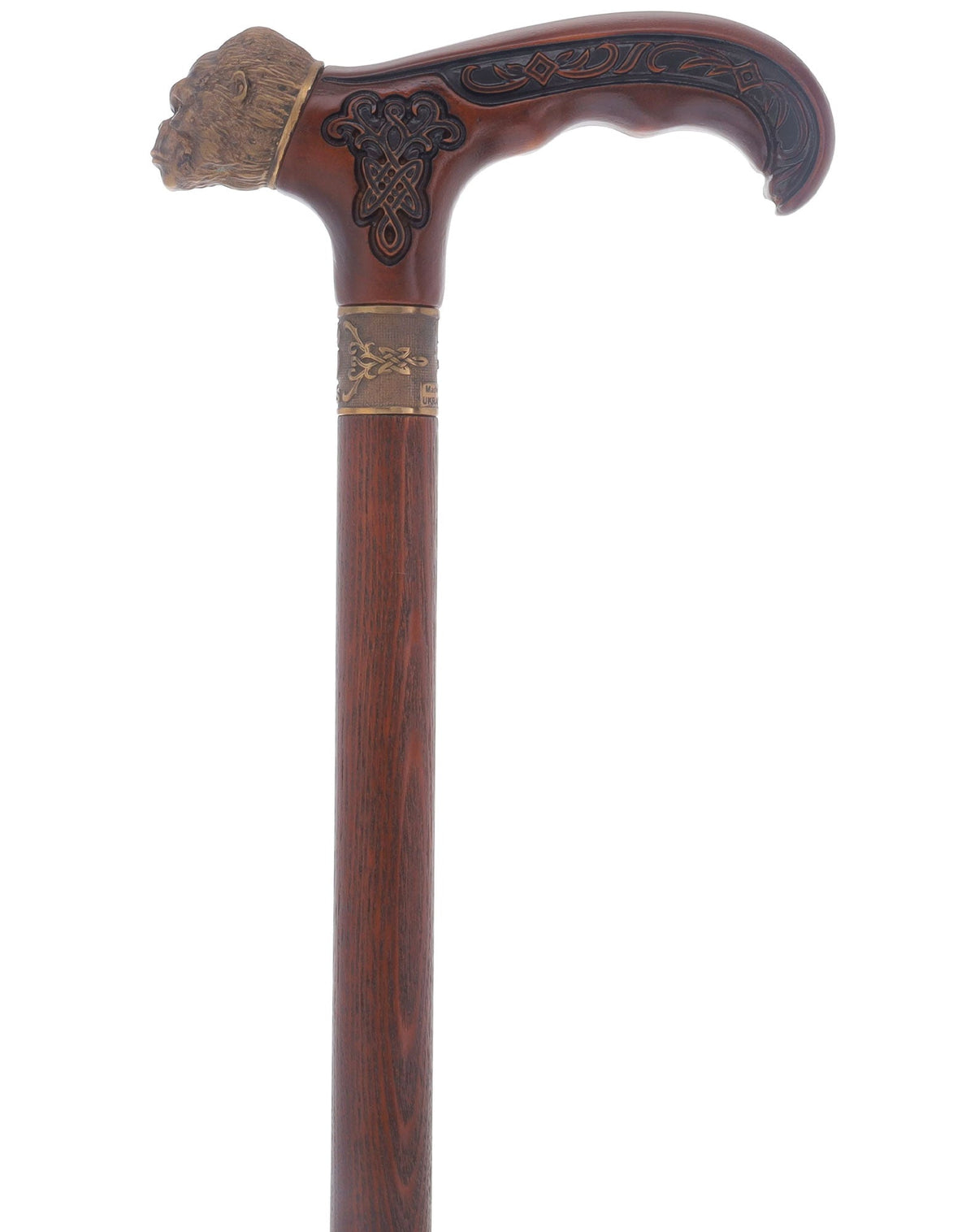 King Kong: Bronze Artisan Intricate Detail Design Cane Hand Carved Artisan - Tophatter Daily Deals