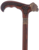 King Kong: Bronze Artisan Intricate Detail Design Cane Hand Carved Artisan - Tophatter Daily Deals