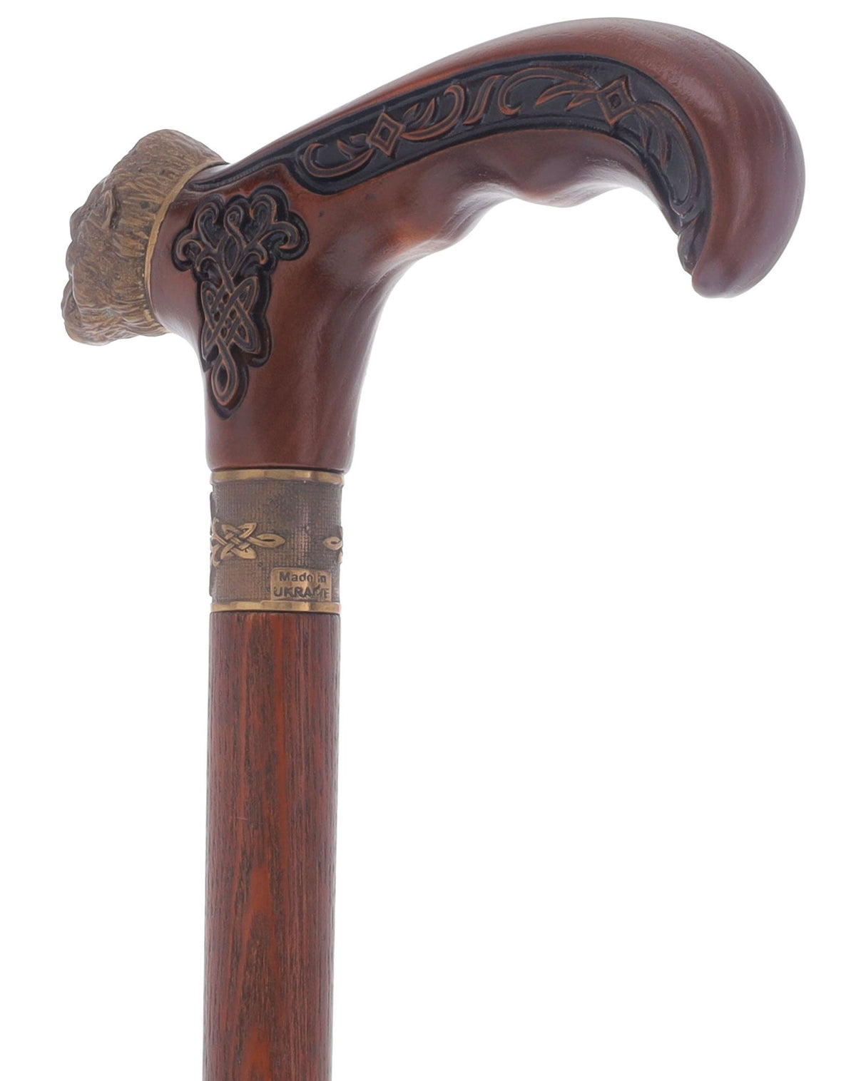 King Kong: Bronze Artisan Intricate Detail Design Cane Hand Carved Artisan - Tophatter Daily Deals