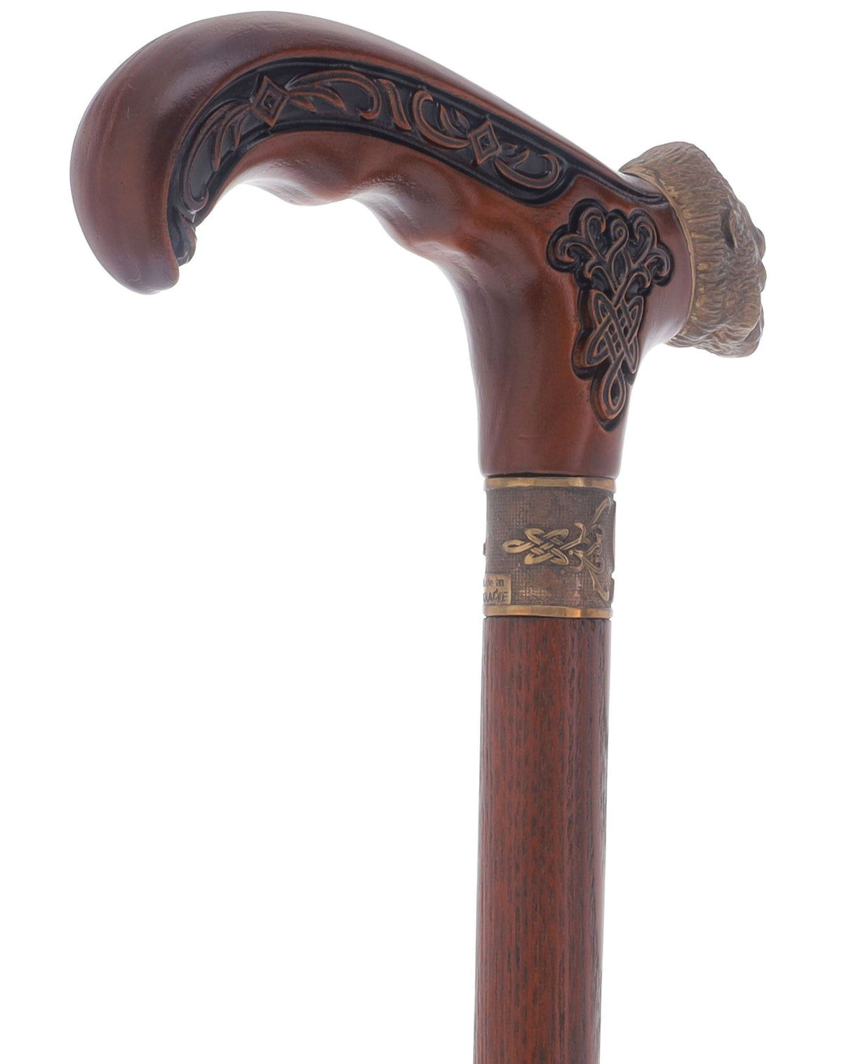 King Kong: Bronze Artisan Intricate Detail Design Cane Hand Carved Artisan - Tophatter Daily Deals