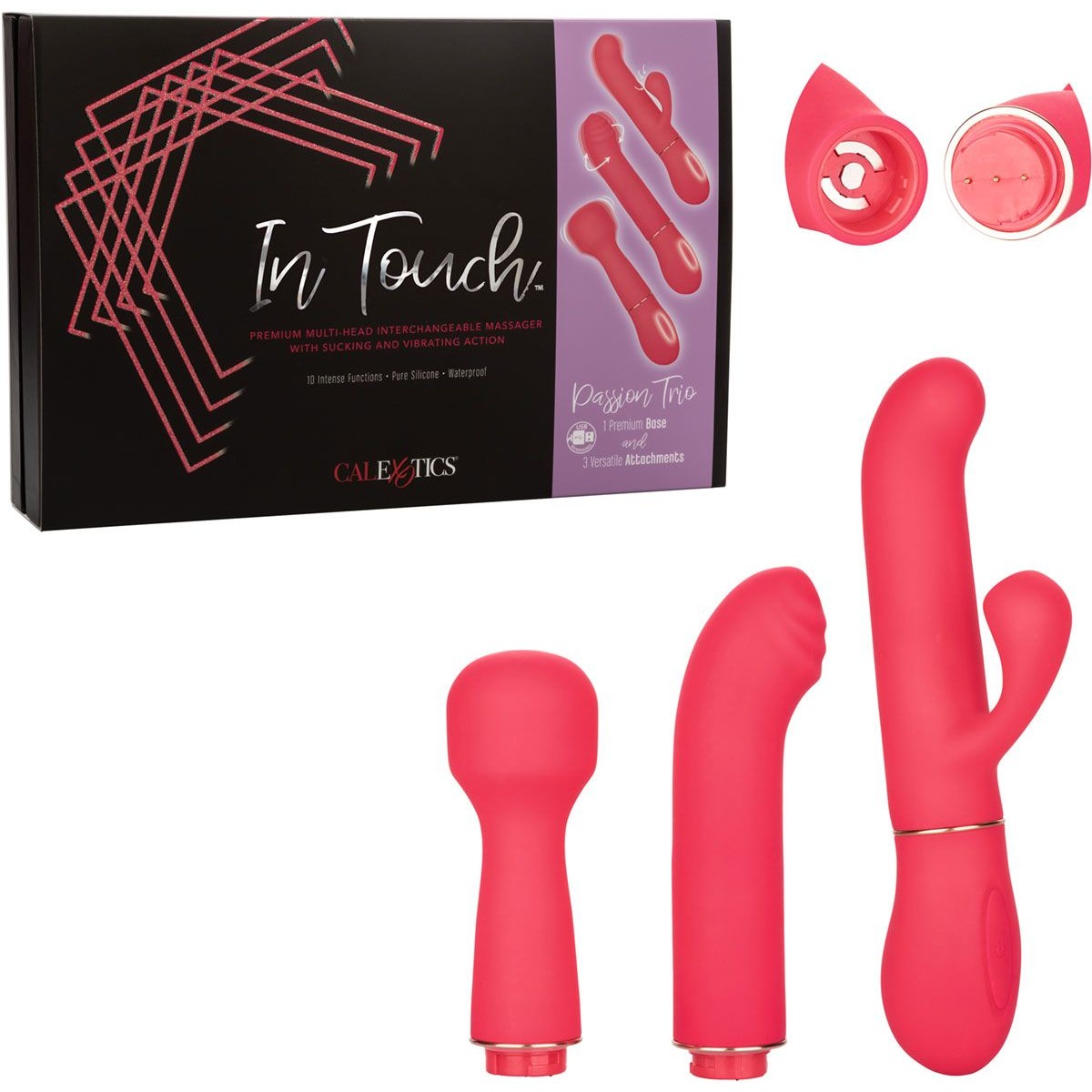 In Touch Passion Trio Vibrator in Pink Vibrator - Tophatter Daily Deals