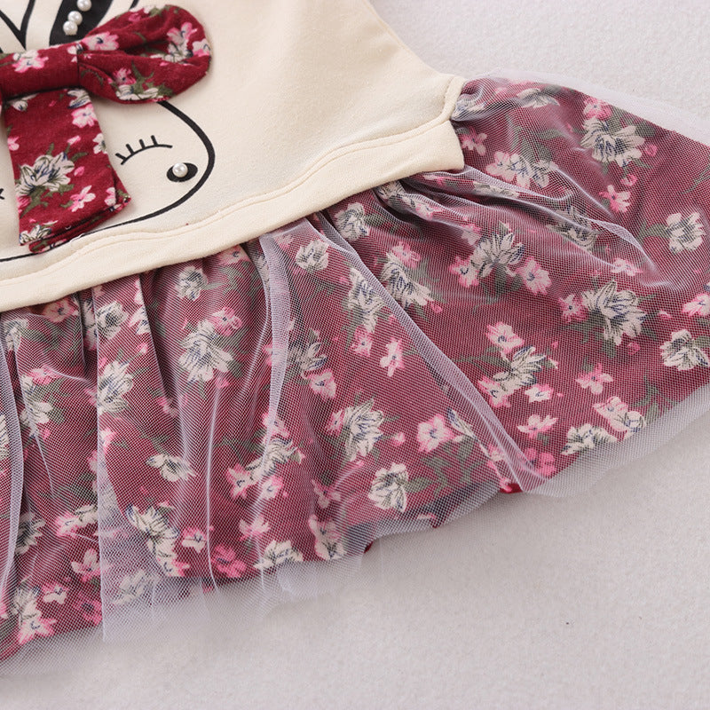 Autumn children female children 0-1-3-5 years old baby girl skirt dress long sleeved women age children skirt 0 - Tophatter Daily Deals