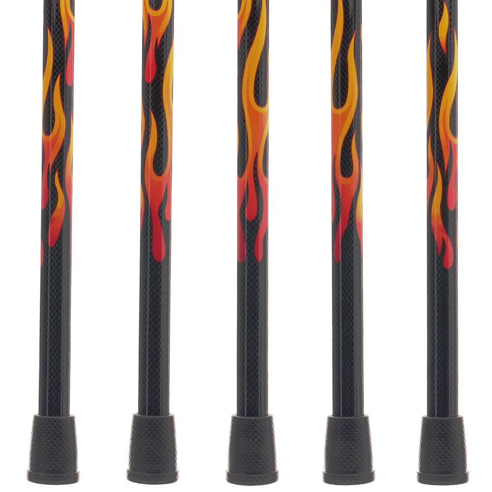 Exclusive Dr. House Flame Tourist Cane - Carbon Fiber Dr Gregory House Walking Canes - Tophatter Daily Deals