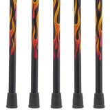 Exclusive Dr. House Flame Tourist Cane - Carbon Fiber Dr Gregory House Walking Canes - Tophatter Daily Deals