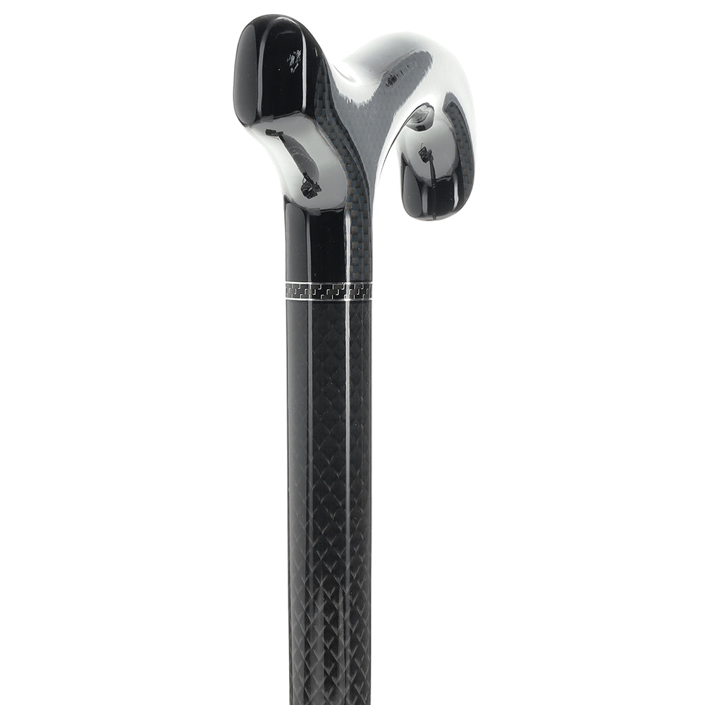 Exclusive Dr. House Flame Derby Cane - Carbon Fiber Dr Gregory House Walking Canes - Tophatter Daily Deals