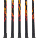 Exclusive Dr. House Flame Derby Cane - Carbon Fiber Dr Gregory House Walking Canes - Tophatter Daily Deals