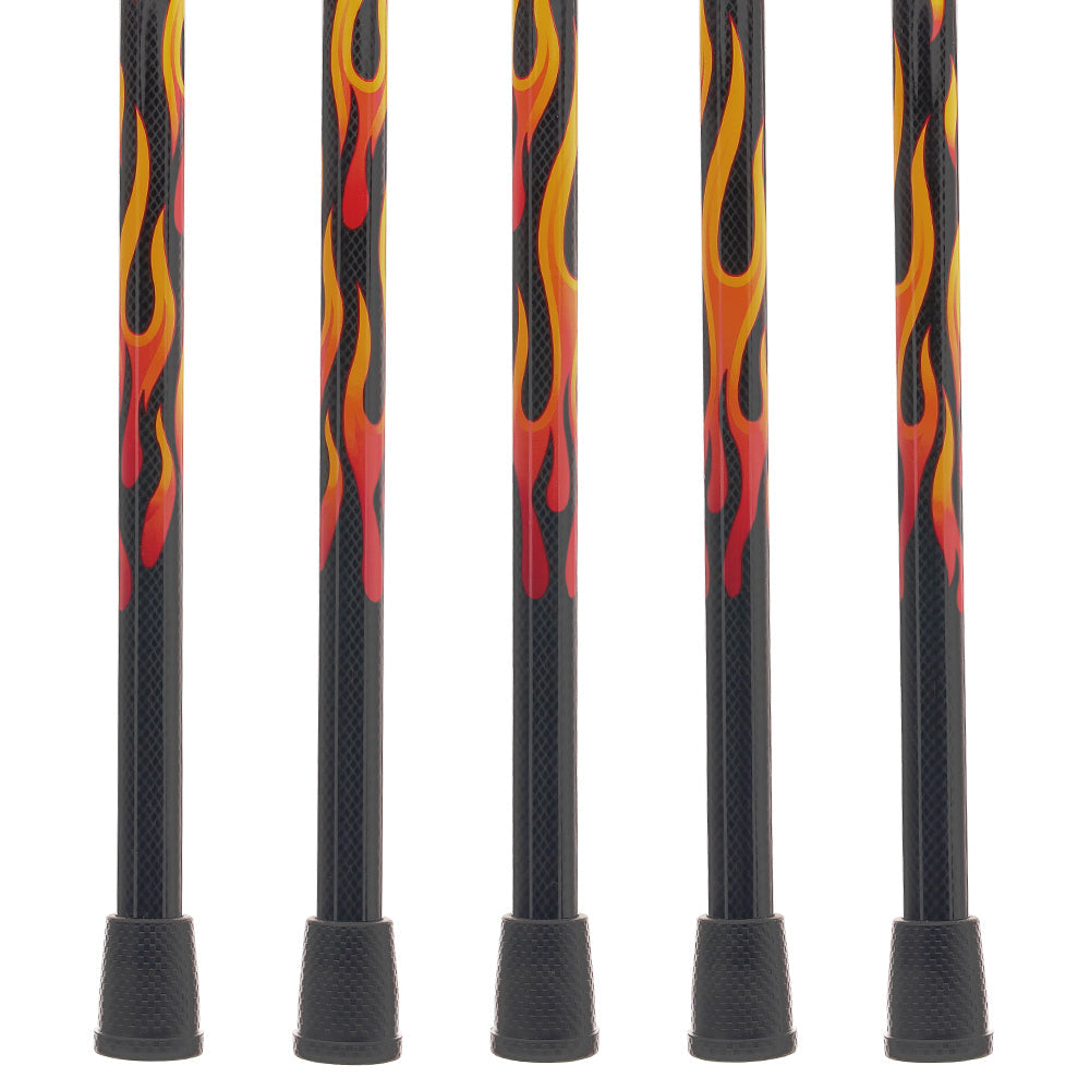 Exclusive Dr. House Flame Derby Cane - Carbon Fiber Dr Gregory House Walking Canes - Tophatter Daily Deals