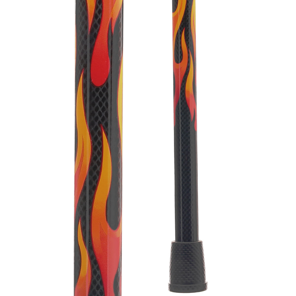 Exclusive Dr. House Flame Derby Cane - Carbon Fiber Dr Gregory House Walking Canes - Tophatter Daily Deals