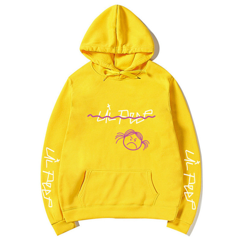 Warm Unisex Hoodie – Relaxed Pullover, Cotton Blend Winter Yellow 3D Changing Face Moving Picture Frame - Tophatter Daily Deals