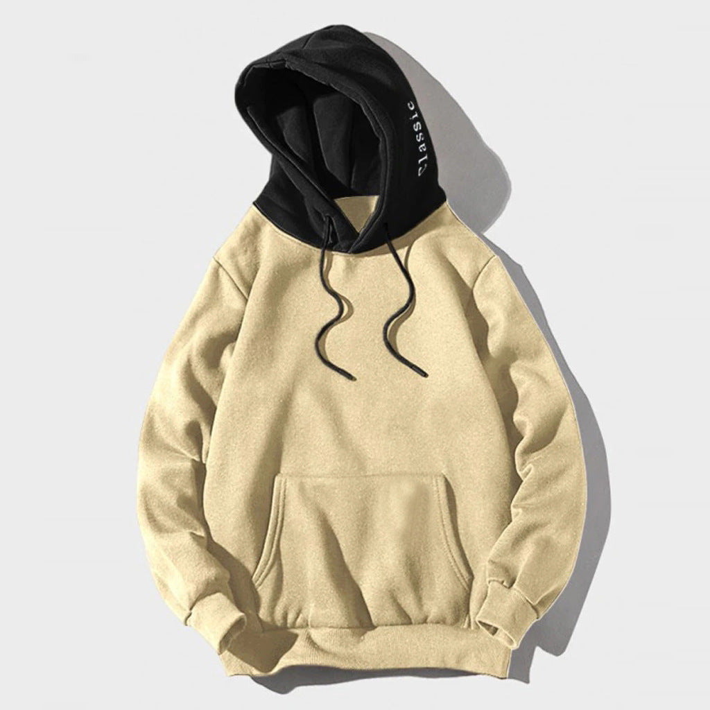 Soft Relaxed Men's Pullover Hoodie - Contrast Hood, Casual Apricot 3D Changing Face Moving Picture Frame - Tophatter Daily Deals