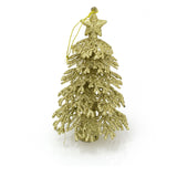Gold Glitter Christmas Tree Shaped Hanging Decoration | Novelty Hanging Christmas Tree Ornament | Xmas Bauble Christmas Bauble Christmas Decor Tree Decoration - Tophatter Daily Deals