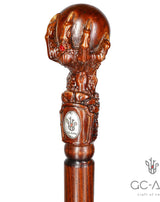 The Dragon Claw Staff - Light Wood Walking Staff Master-Carved Walking Staff Hand Carved Artisan - Tophatter Daily Deals