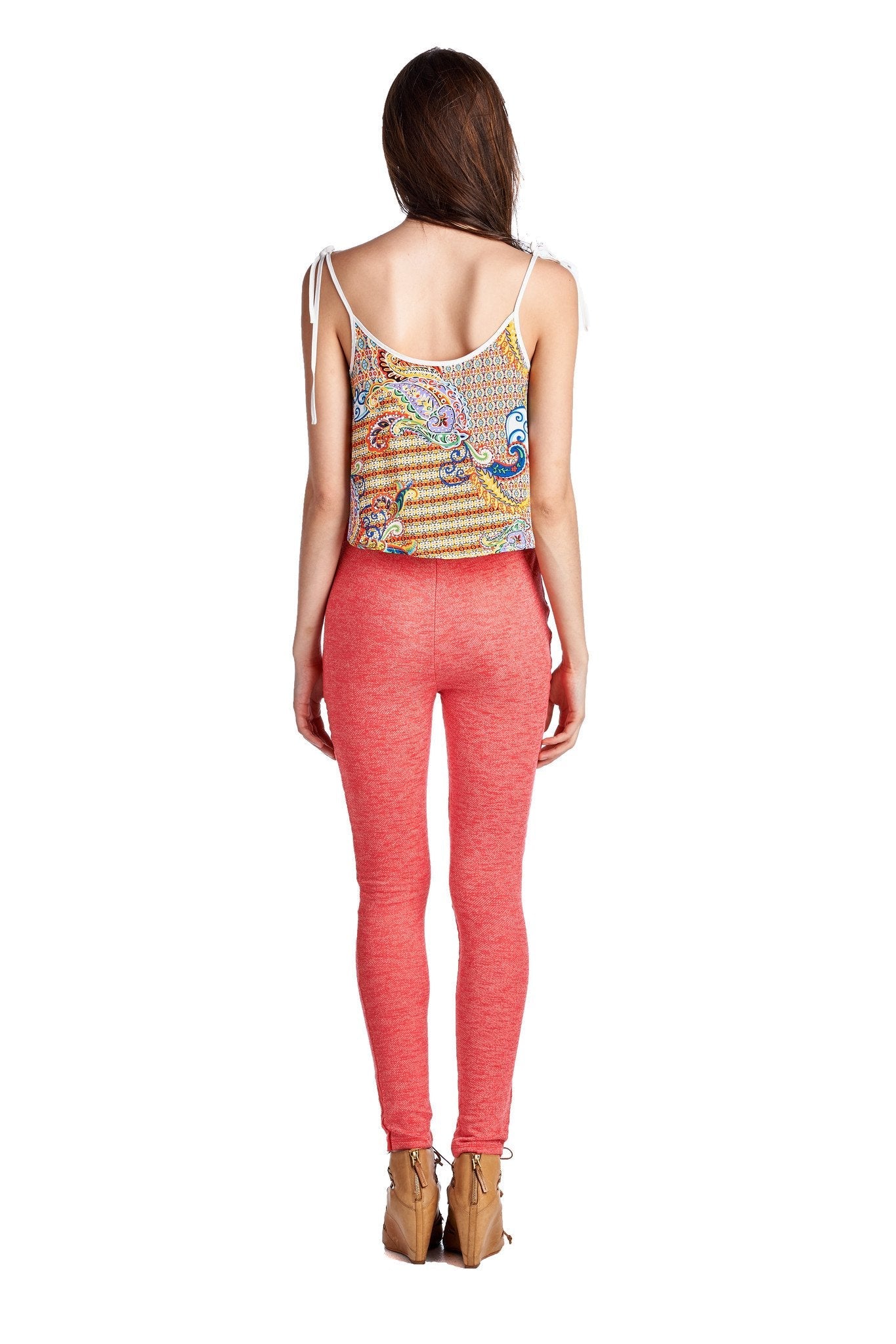 Women's Printed Crop Top Tops - Tophatter Daily Deals