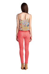 Women's Printed Crop Top Tops - Tophatter Daily Deals