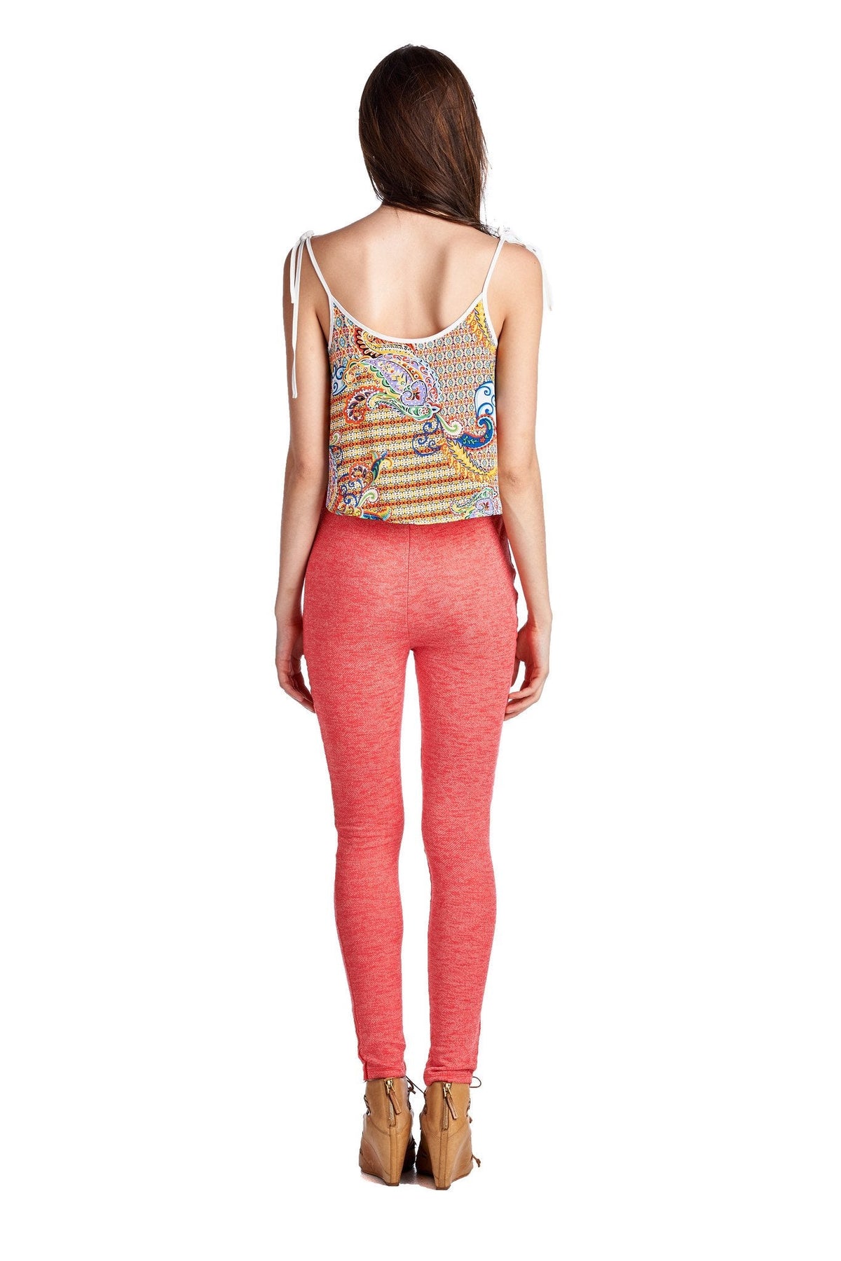 Women's Printed Crop Top Tops - Tophatter Daily Deals