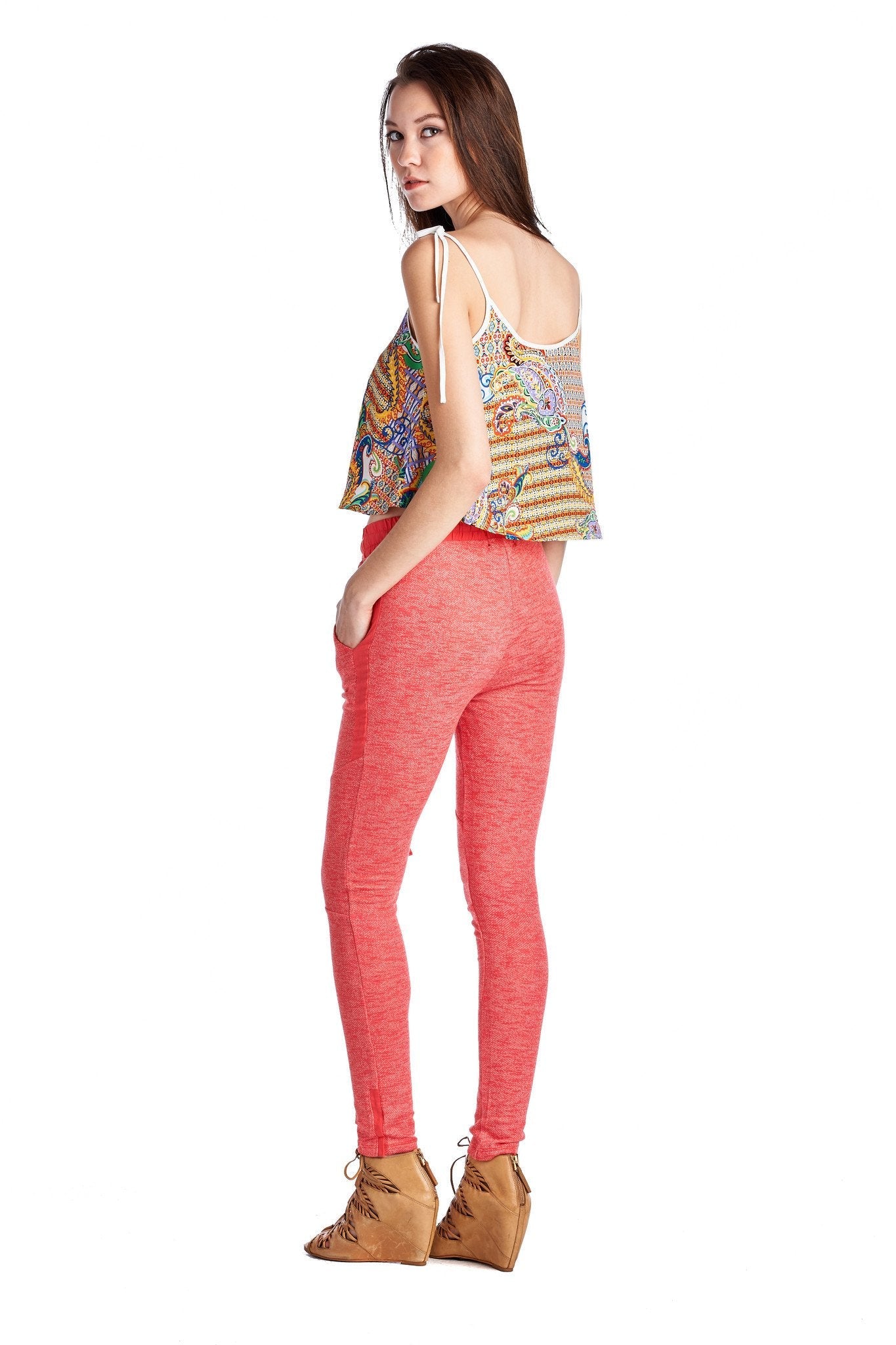 Women's Printed Crop Top Tops - Tophatter Daily Deals