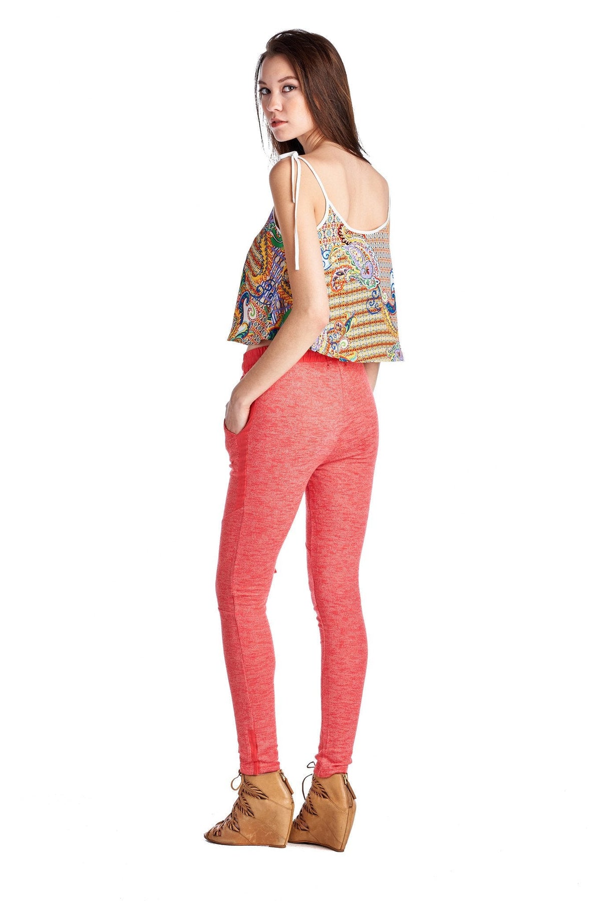 Women's Printed Crop Top Tops - Tophatter Daily Deals