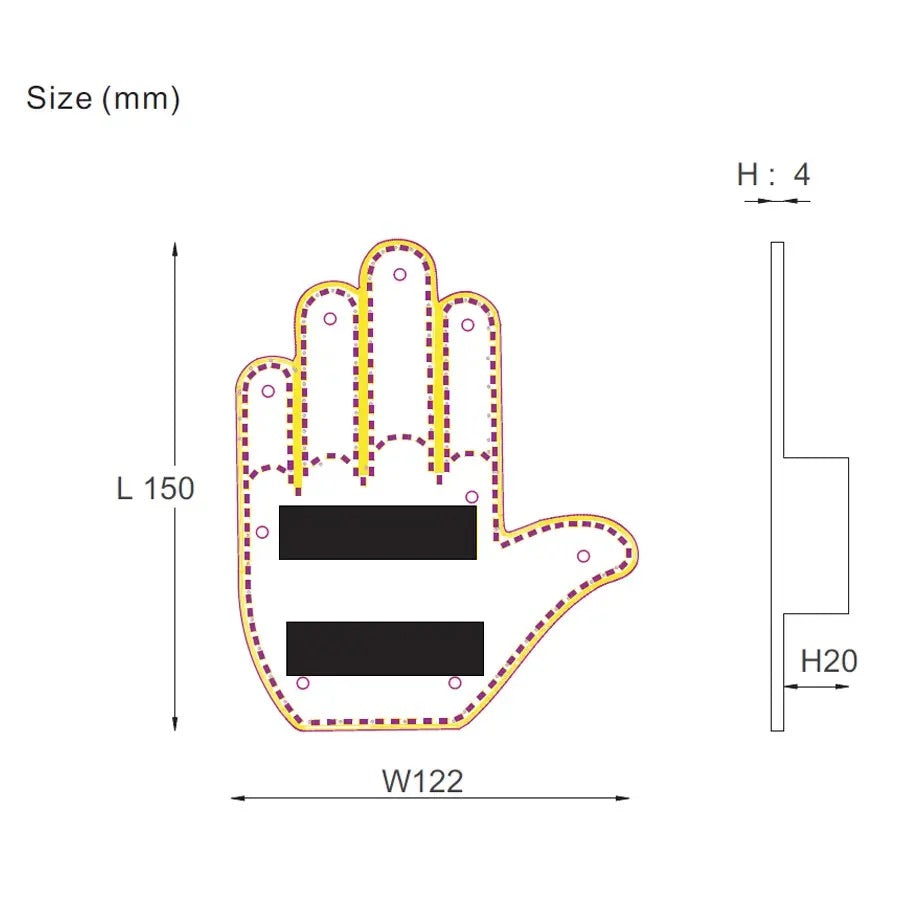 Hand Sign Car Led - Tophatter Daily Deals
