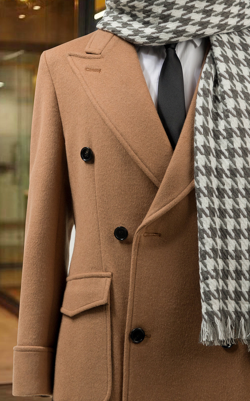 Warm Men's Trench Coat - Slim Double Breasted, Wool, Winter 3D Changing Face Moving Picture Frame - Tophatter Daily Deals