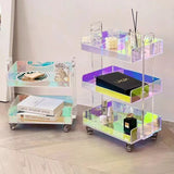 Acrylic Transparent Color Removable Tea Table Trolley 0 - Tophatter Daily Deals