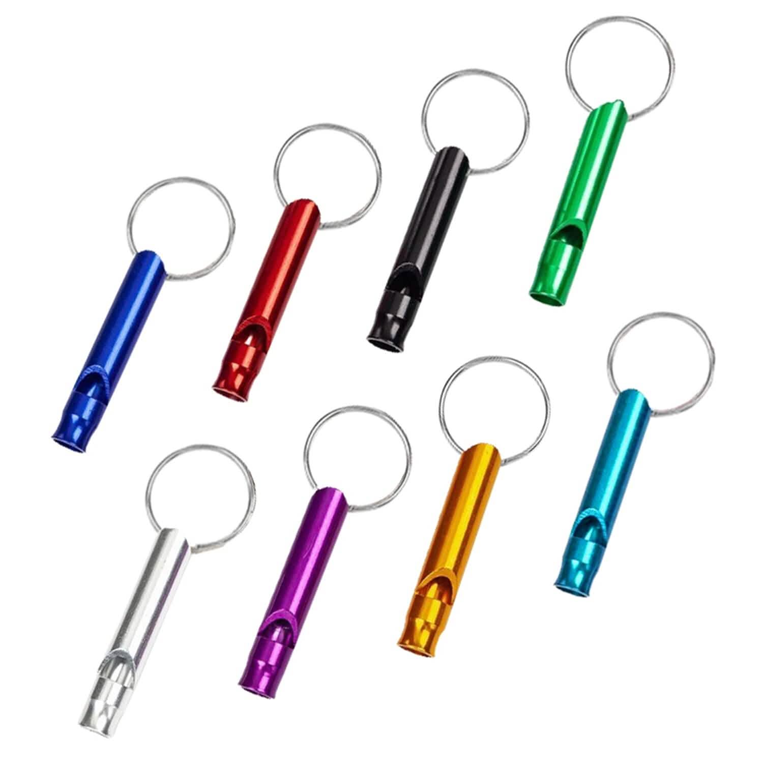 35-Pieces: Emergency Whistle Extra Loud with Key Chain Ring Outdoor Recreation - Tophatter Daily Deals