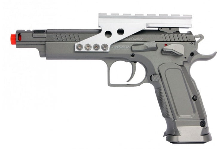 Licensed Tanfoglio Gold Custom FPS-453 Blowback CO2 Airsoft Pistol Full Metal - Tophatter's Inc. Weapons Store Online Collectible Weapons - Tophatter Daily Deals