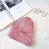 Autumn Winter Rabbit Hair Winter Skullies Hat Red 0 - Tophatter Daily Deals