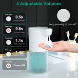 350ml Automatic Foam Soap Dispenser Rechargeable Touchless Bath - Tophatter Daily Deals