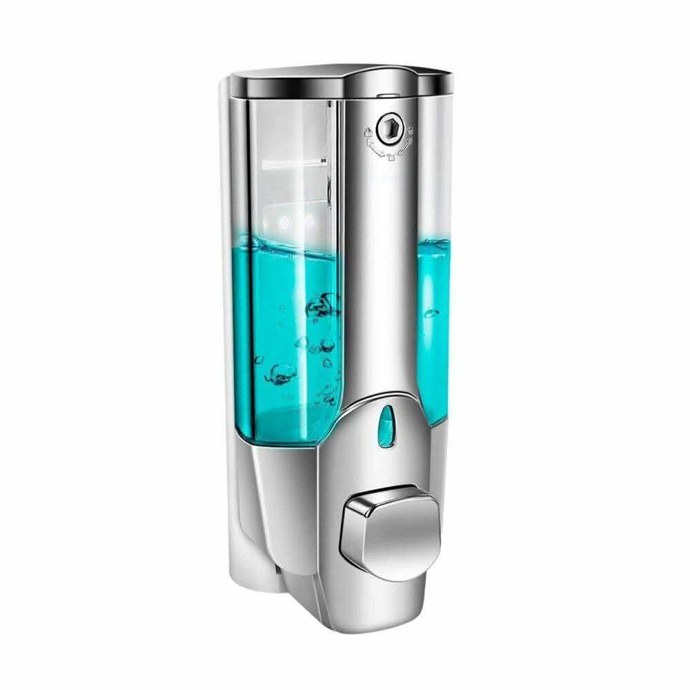 350ml Soap Dispenser Manual Soap Dispenser Wall Mount Bath - Tophatter Daily Deals