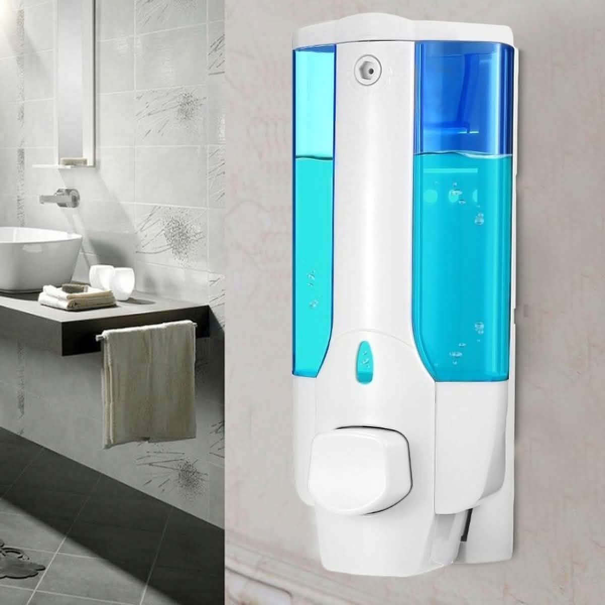350ml Soap Dispenser Manual Soap Dispenser Wall Mount Bath - Tophatter Daily Deals