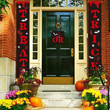 Halloween Door Banner Couplets Outdoor Black Red Decor 3D Changing Face Moving Picture Frame - Tophatter Daily Deals