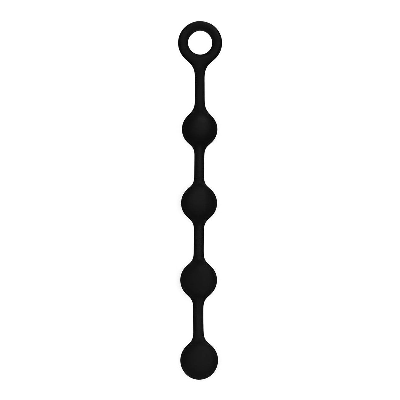 O Beads Silicone Anal Beads in Black Anal Sex Toys - Tophatter Daily Deals