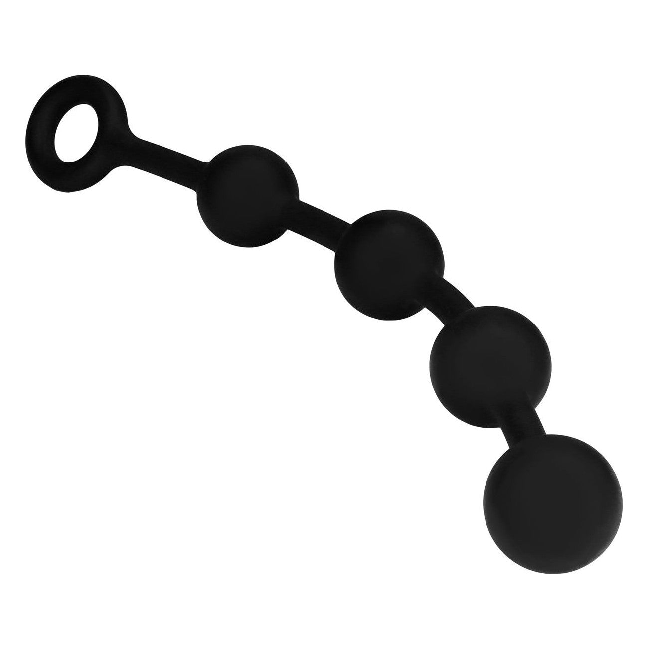 O Beads Silicone Anal Beads in Black Anal Sex Toys - Tophatter Daily Deals
