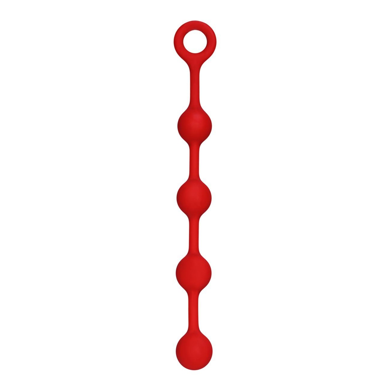 O Beads Silicone Anal Beads in Red Anal Sex Toys - Tophatter Daily Deals