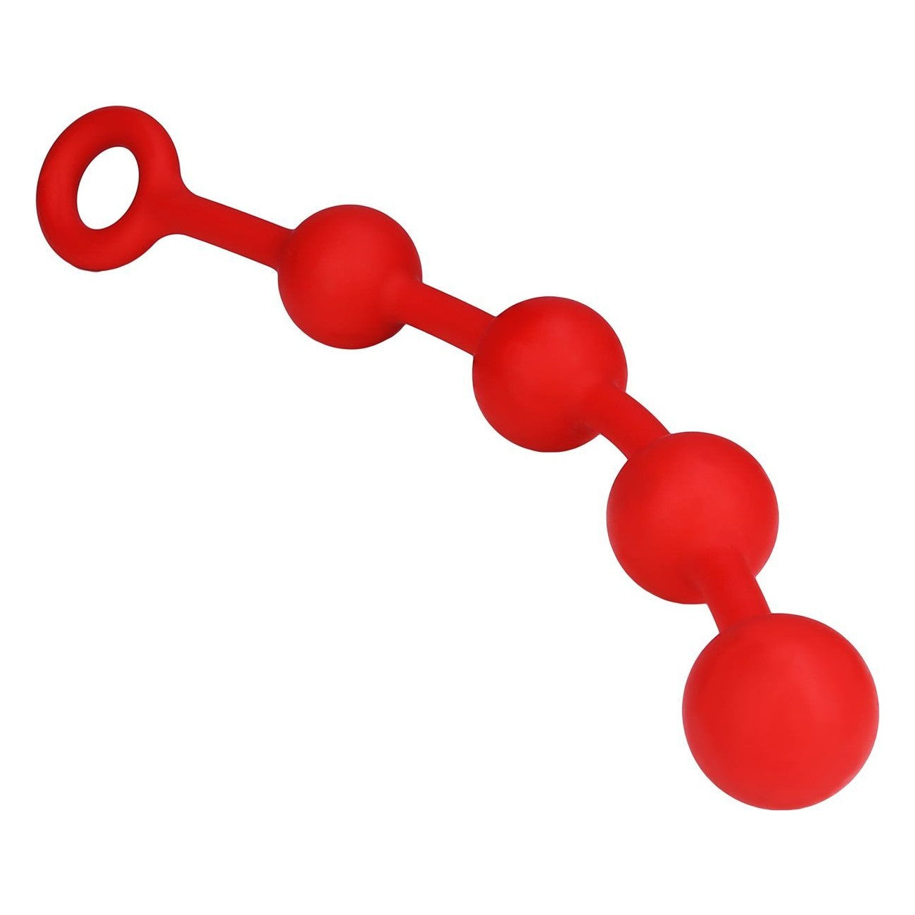 O Beads Silicone Anal Beads in Red Anal Sex Toys - Tophatter Daily Deals