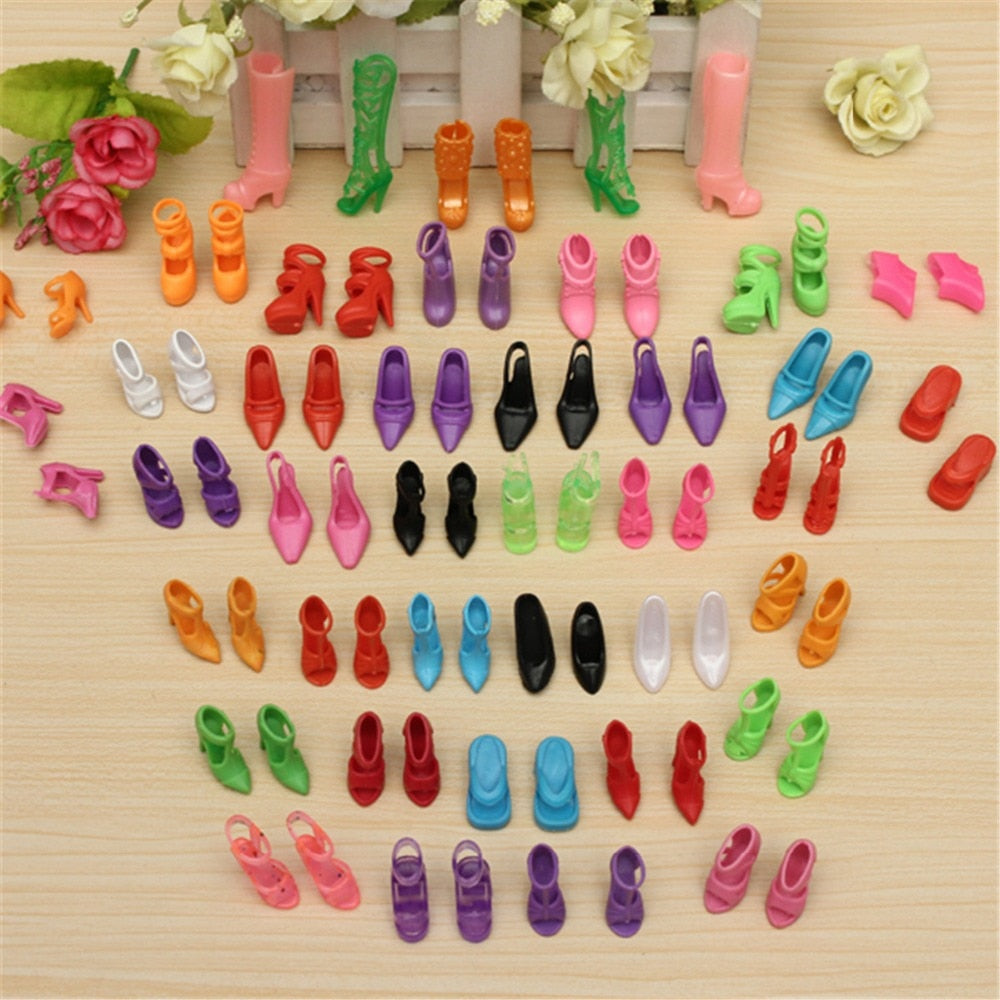 40 Pairs Lot New Fashion Mixed Style Different Mixed Shoes Boot For Doll Free Shipping 0 - Tophatter Daily Deals