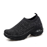 Air cushion sports shoes middle-aged mother shoes black 0 - Tophatter Daily Deals