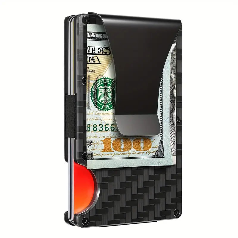 CARBON FIBER CREDIT CARD HOLDER W/RFID BLOCKING - Tophatter Daily Deals