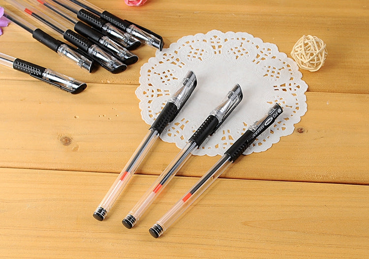 0.5 carbon refill black GEL pen signature pen 12PCS Art office supplies - Tophatter Daily Deals