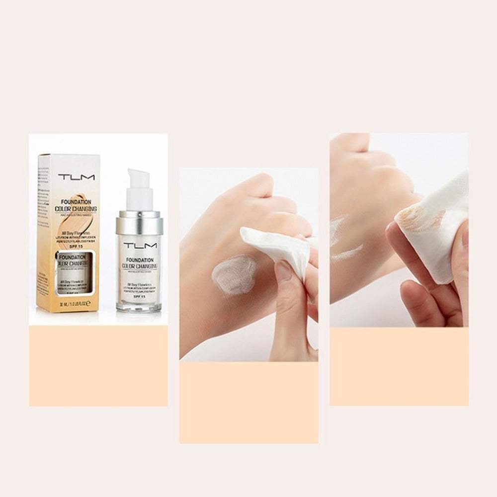 Temperature Liquid Foundation Concealer Portable Natural Color Makeup Foundation BB Concealer Bluetooth Speaker Lamp - Tophatter Daily Deals