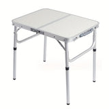 Folding Table Adjustable for Outdoor Folding Tables - Tophatter Daily Deals