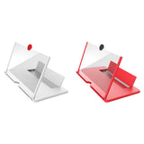 3D Screen Magnifier Signal Booster Mobile Screen Lightweight Foldable Magnifying Glass WHITE RED 0 - Tophatter Daily Deals
