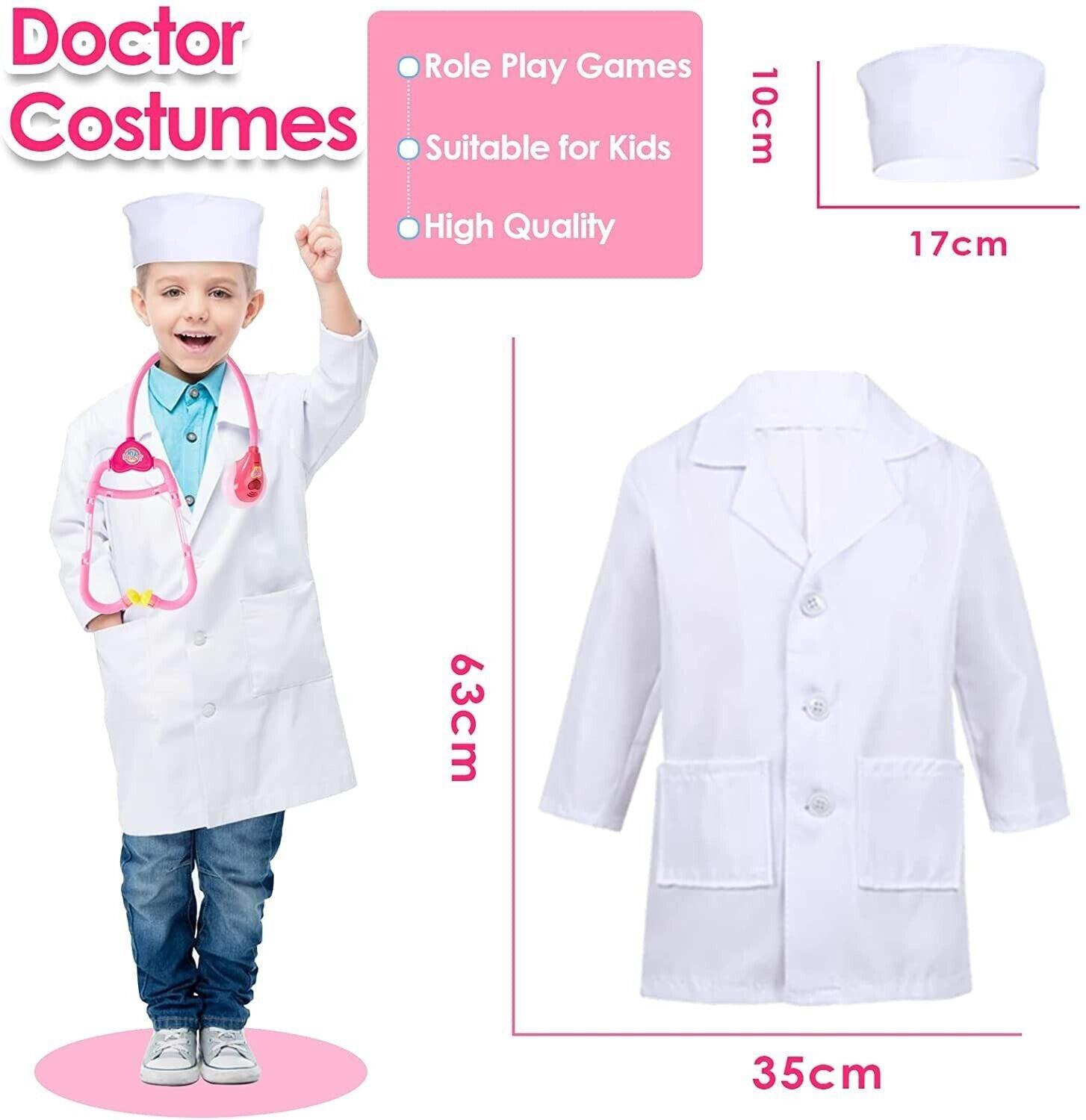 Realistic Doctors Kit - 35PCS Kids Doctors Set Nurse Dentist Kit Dress Up Costumes Pretend Play Toys Baby Health & Grooming Kits - Tophatter Daily Deals
