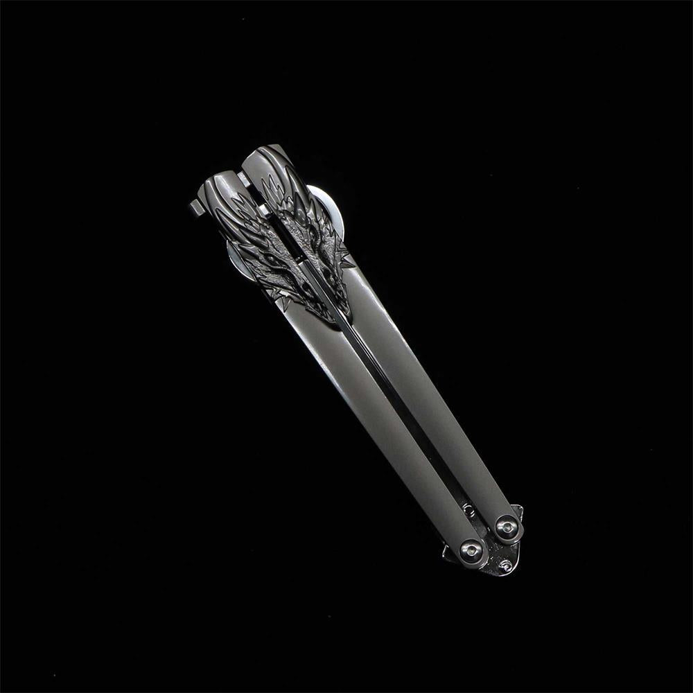 Dragon Head Totem & Sword Metal Balisong Bottle Opener - Tophatter Daily Deals