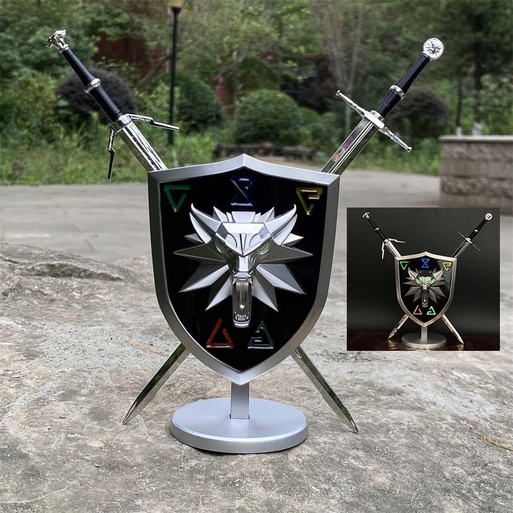 Geralt Wolf School Shield & Swords USA Only - Tophatter Daily Deals